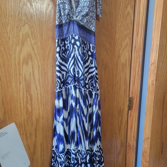 New york and company Eva Mendes collection long halter top dress - Picture 3 of 10